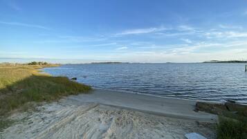 Beach nearby, sun-loungers, beach towels