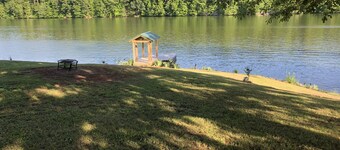 South Holston LAKE FRONT area for camping, has water from hose only. No hookups.