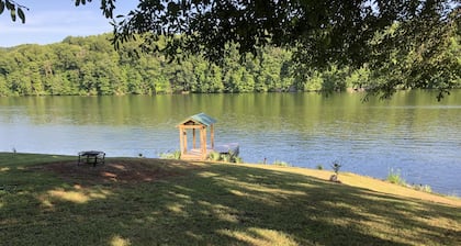 South Holston LAKE FRONT area for camping, has water from hose only. No hookups.