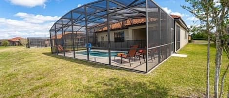 Una piscina riscaldata