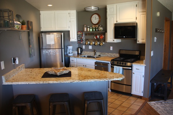 Refrigerador, microondas, horno, placa de cocina