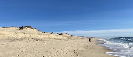 Plage à proximité, chaises longues