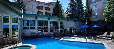 Indoor pool, outdoor pool