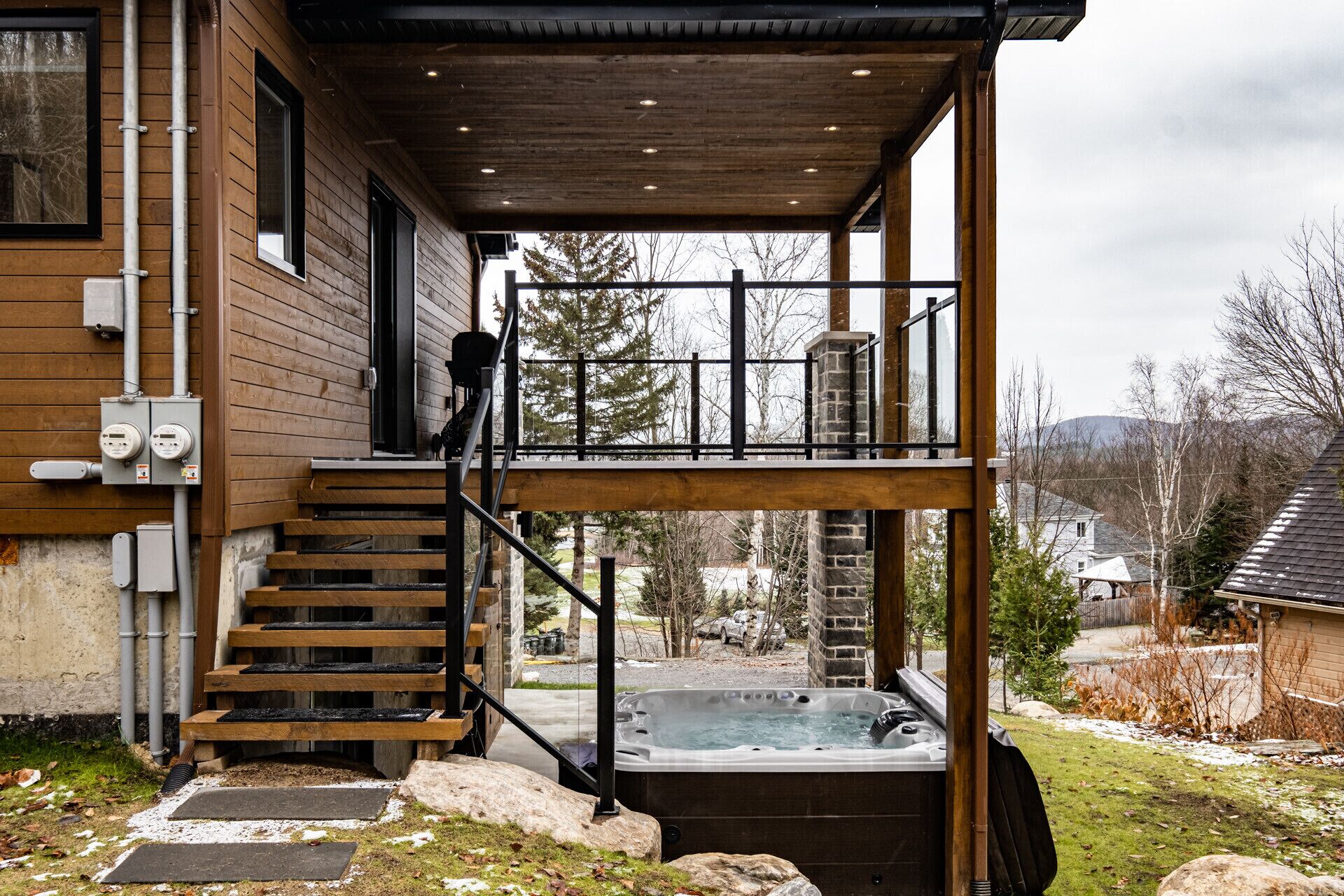 Bain à remous extérieur