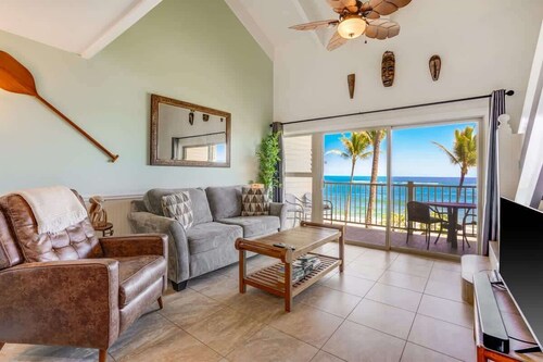 Kapaa Shores A303.  Beautiful Oceanfront Condo wit