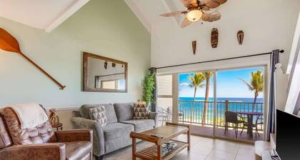 Kapaa Shores A303. Beautiful Oceanfront Condo wit