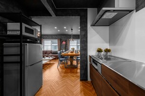 Condo, Non Smoking | Private kitchenette | Full-size fridge, microwave, stovetop, electric kettle - The Secret (Sapporo)