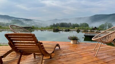 Vacation home rehberg14 - historic farm with pond & sauna