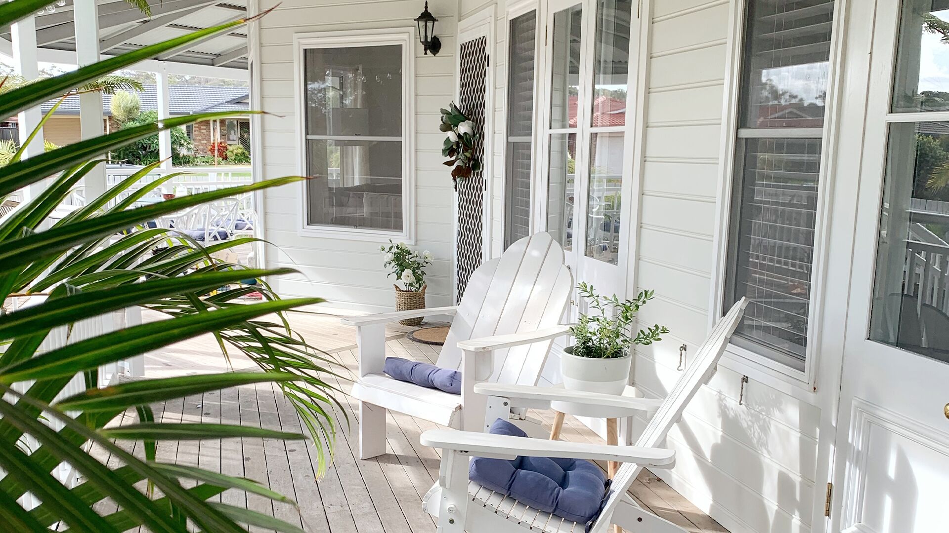Tallulah's beautiful sunny wrap around verandah