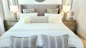 4 bedrooms, desk, iron/ironing board, travel cot
