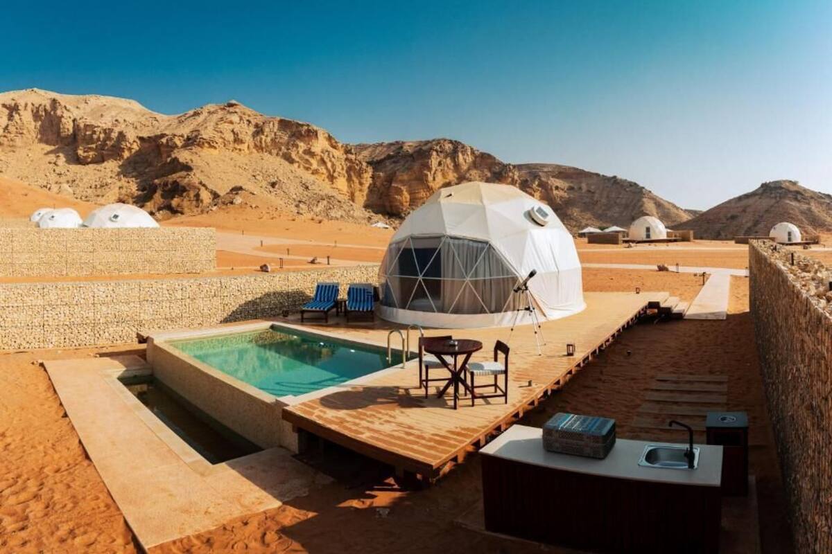 Dome Twin with Pool | Terrasse/patio