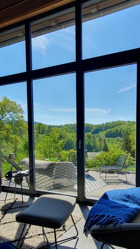 5* Odenwald-Lodge mit Infrarot-Sauna und E-Ladestation "Haus Purpur"