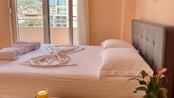 Familie appartement | Luxe beddengoed, pillowtop-bedden, gratis wifi, beddengoed