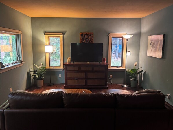 Smart TV, fireplace, printers