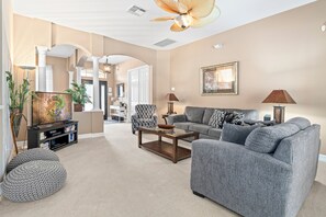 Smart TV, video games, DVD player, books