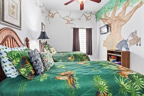 4 bedrooms, in-room safe, iron/ironing board, travel crib