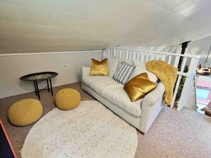 Smart TV, fireplace, video games, books