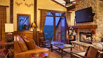 Télévision, cheminée