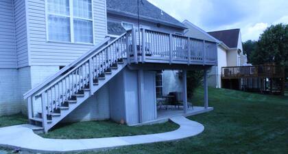 A private 2BR & living area w/ patio for 4