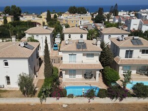 Villa, 2 Schlafzimmer, eigener Pool, Gartenblick | Außenbereich