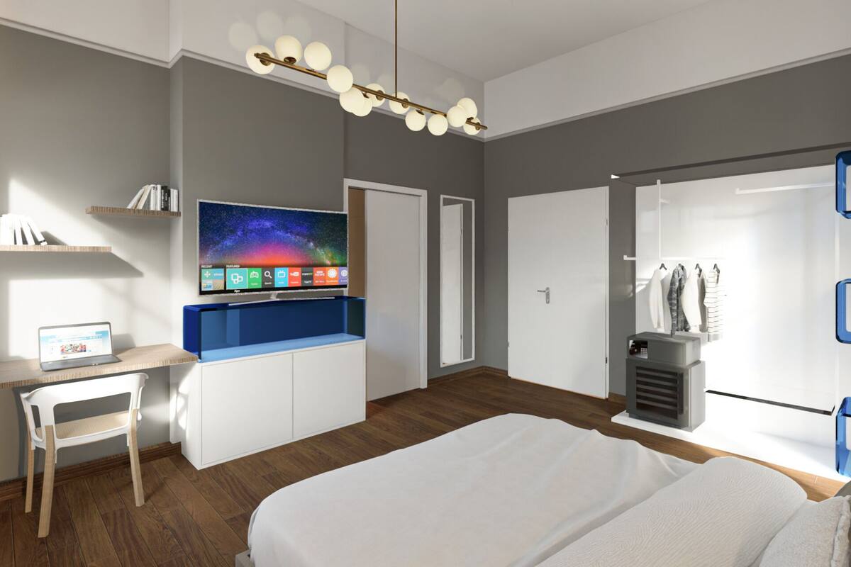 1 Schlafzimmer, italienische Bettbezüge von Frette