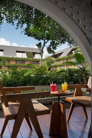 Uitzicht vanuit accommodatie