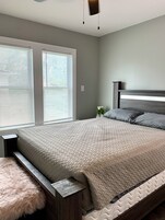 Desk, free WiFi, bed sheets