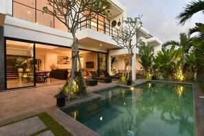 Front of property – evening/night