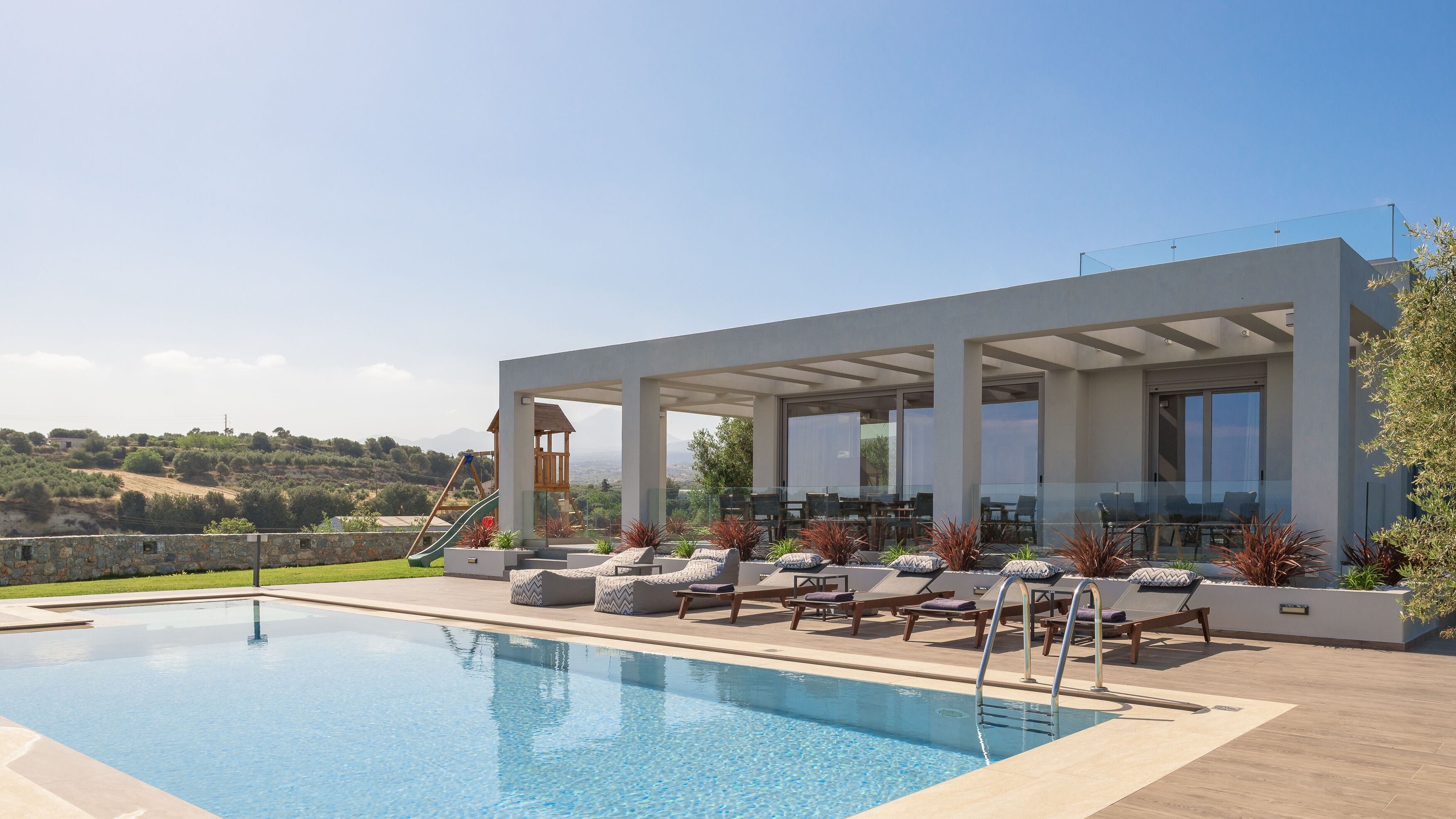 Spend your day relaxing on the pool area