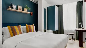 Premium bedding, memory foam beds, individually decorated