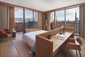 Premium bedding, down duvets, memory-foam beds, minibar