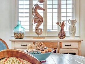 Interior - Beachfront Dream Panoramic Views 2 Kings Fireplace (Galveston)