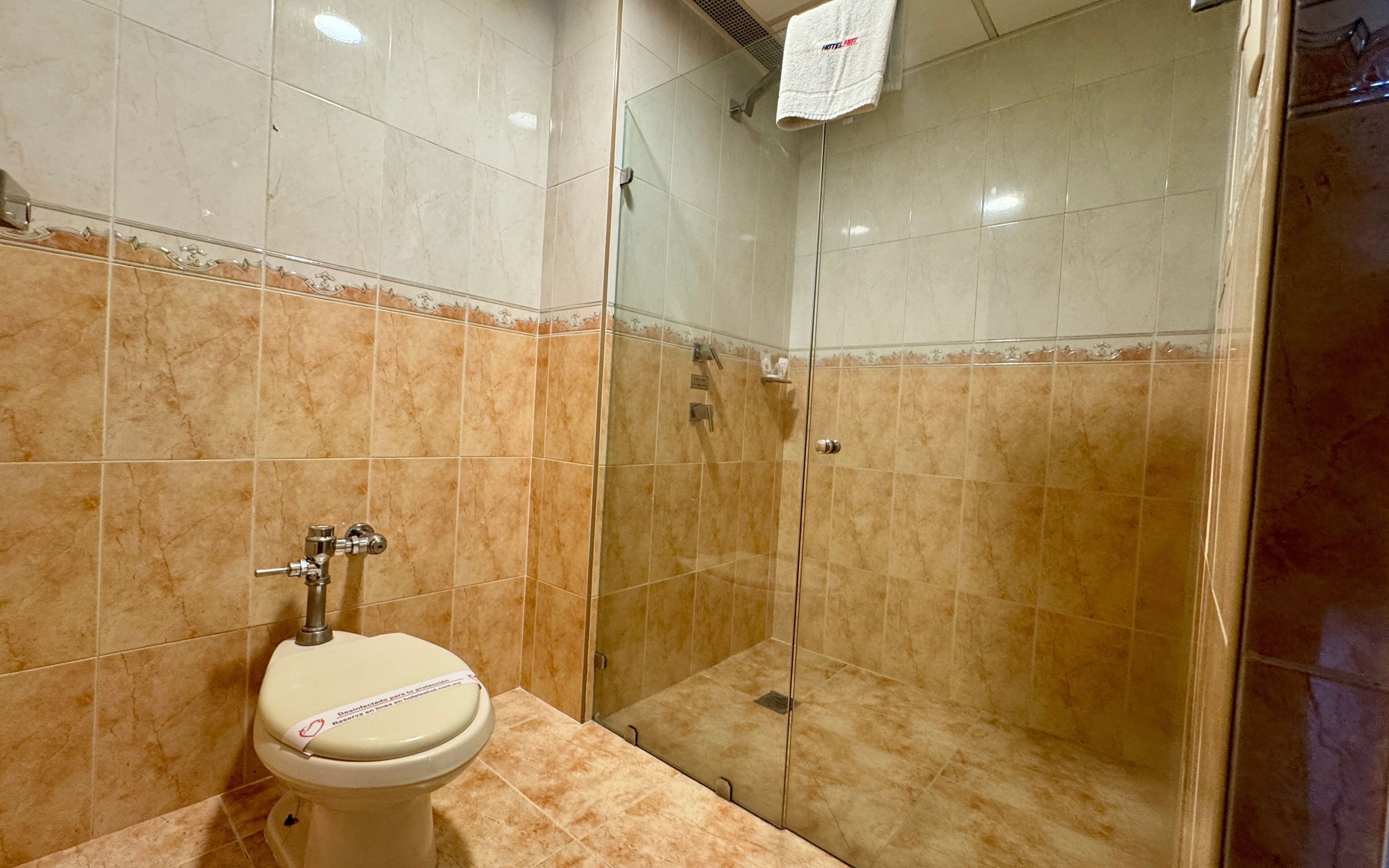 Habitación estándar, 1 cama King size | Baño | Regadera, amenidades de baño gratuitas, secadora de cabello, toallas 