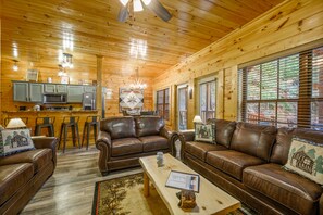 Smart TV, fireplace, video games