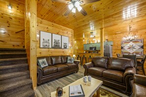 Smart TV, fireplace, video games