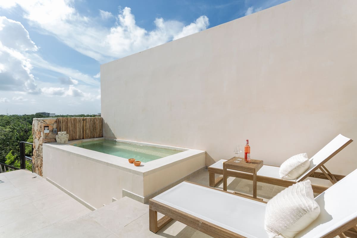 Habitación doble Deluxe | Terraza o patio