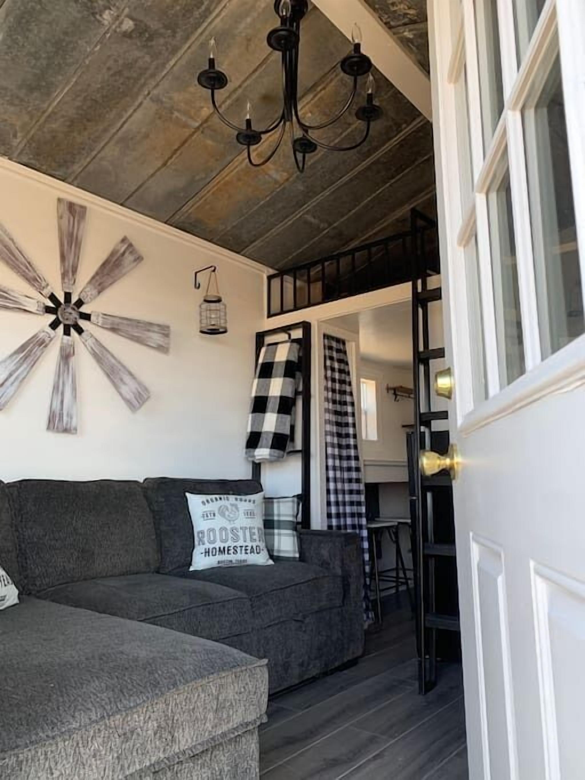 The Nest Tiny Home is 160sf with awesome Views!
