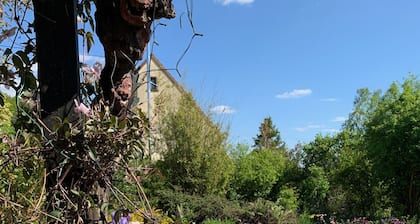Vintage apartment in the Wadrill Valley - balcony / garden