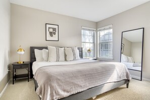 1 soverom, strykejern/-brett, wi-fi og sengetøy