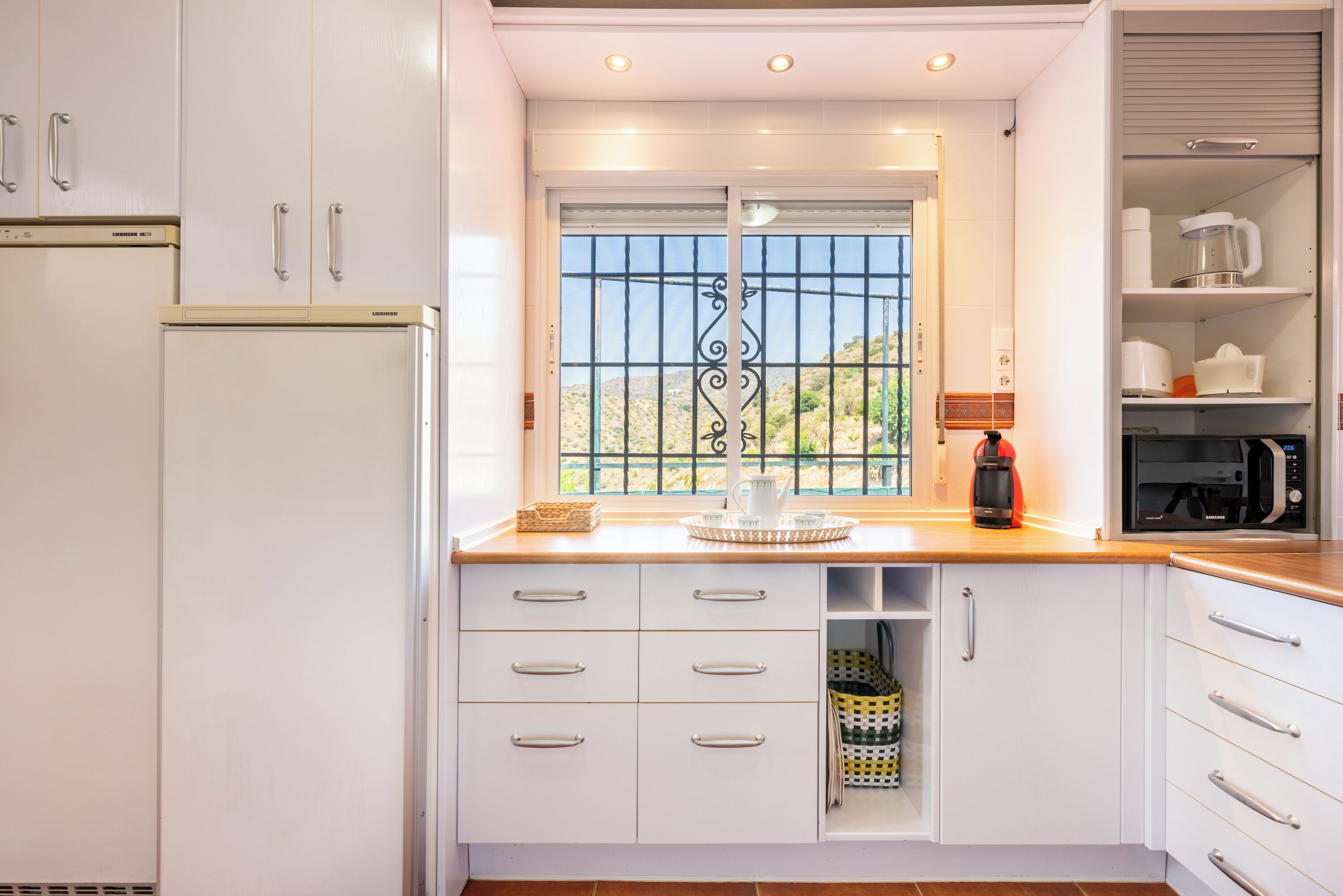 Kjøleskap, mikrobølgeovn, ovn og kokeplater