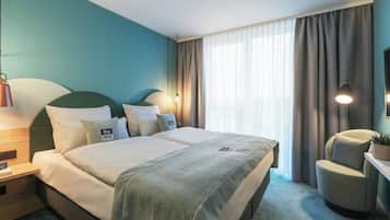 In-room safe, desk, soundproofing, free cots/infant beds