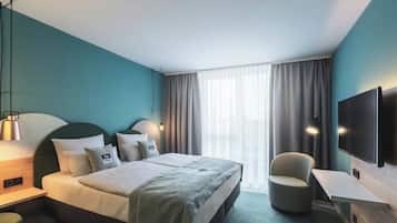 In-room safe, desk, soundproofing, free cots/infant beds