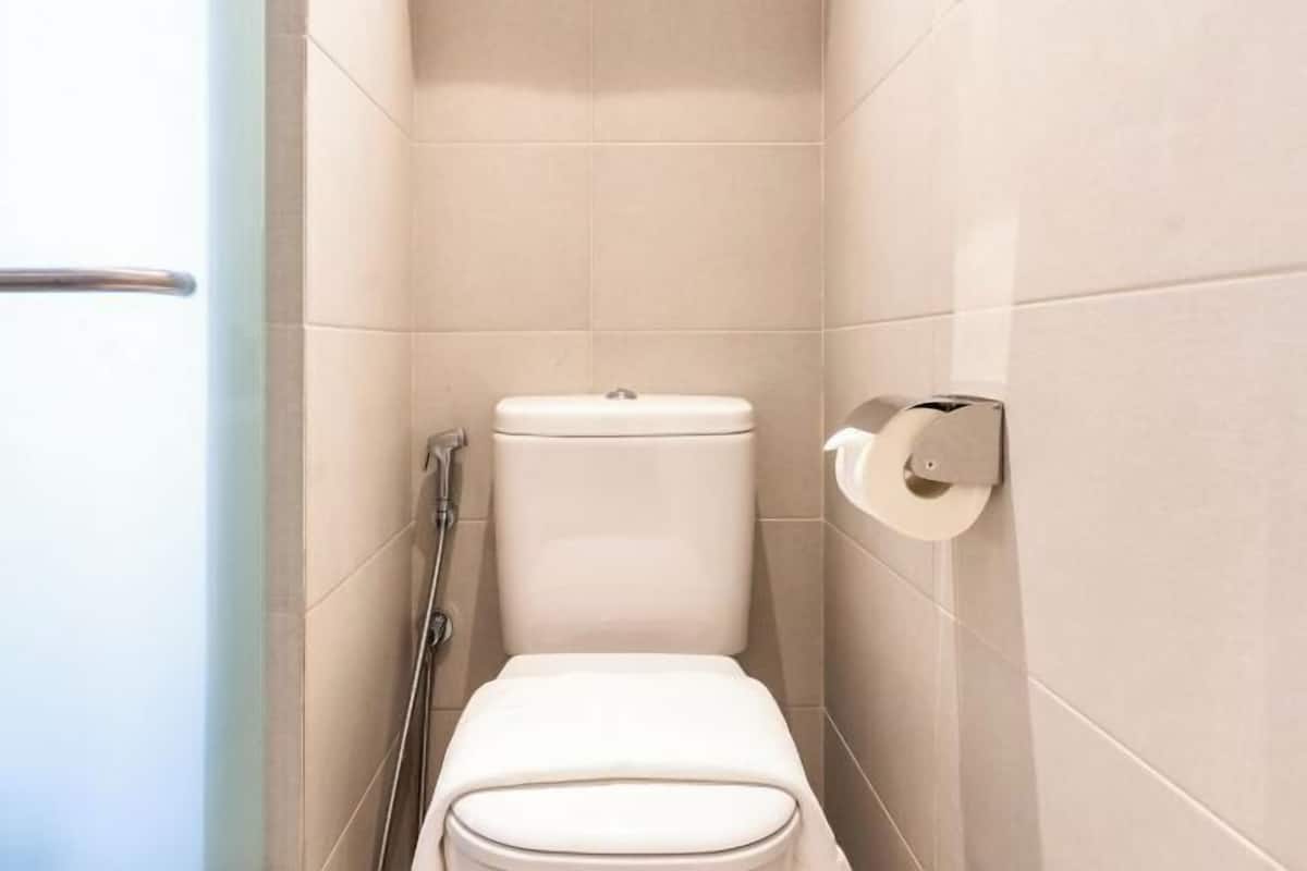 Shower, rainfall showerhead, hair dryer, bidet