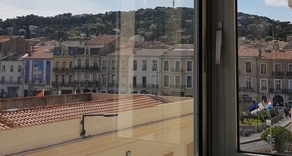 Joli T2 plein centre de SÚte, vue Mont Saint Clair idéal curiste