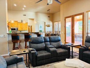 TV, fireplace - Sprawling Arizona Oasis w/ Dream Backyard (New River)
