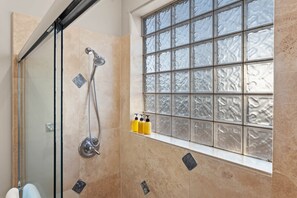 Bathtub, hair dryer