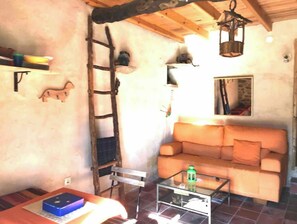 Fernseher, Kamin, DVD-Player, Bücher