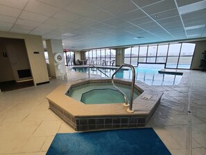 Indoor pool, a heated pool