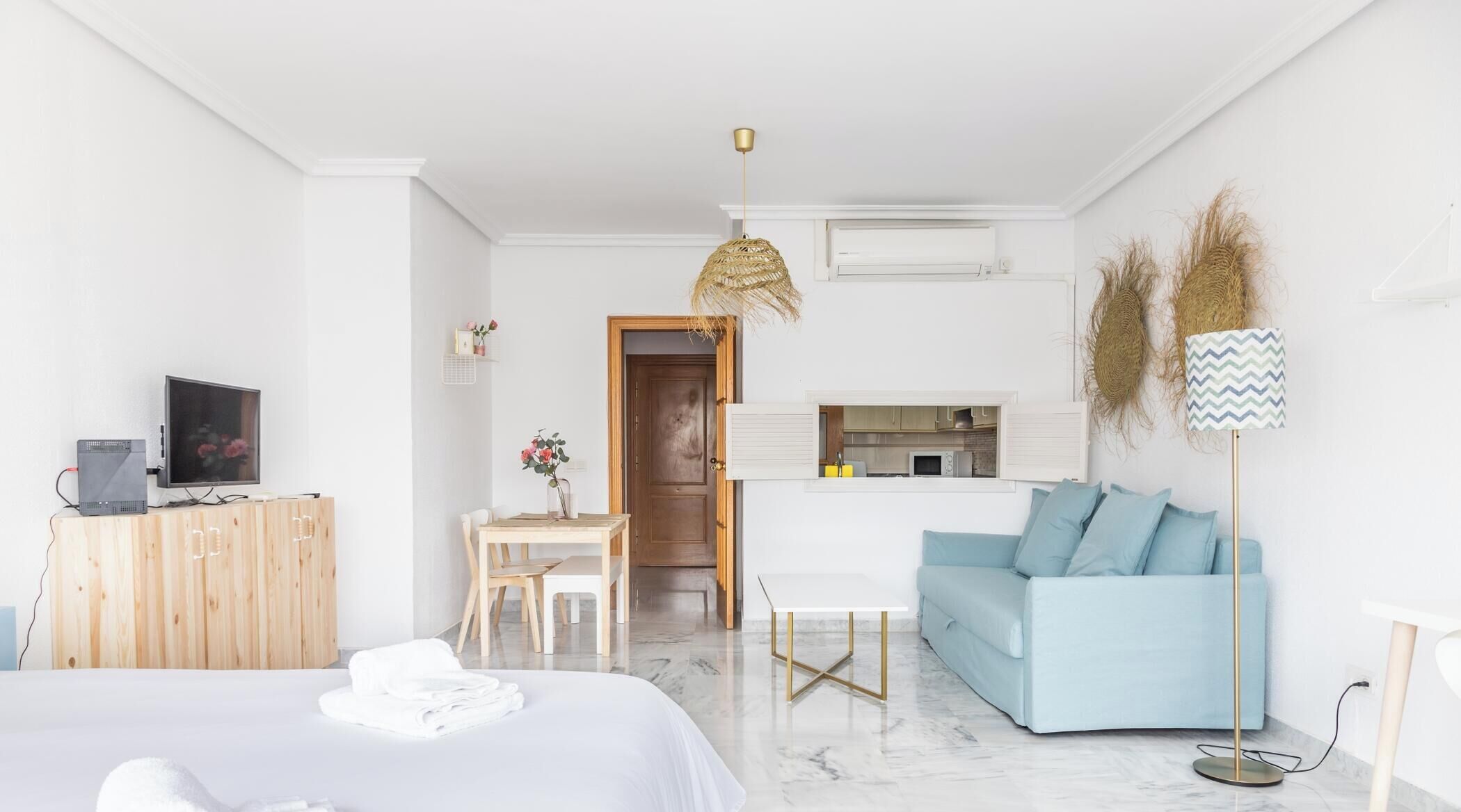 1 bedroom, iron/ironing board, Internet, bed sheets