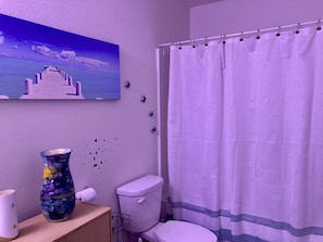 Combined shower/bathtub